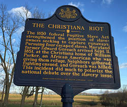 Christiana Riot historic marker. LBW Photo