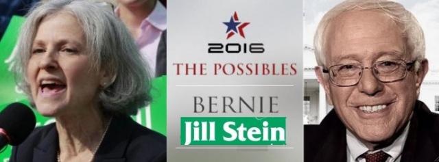 A Sanders-Stein Green Party dream ticket or just a dream? Sanders and Green activists are trying to make it happen.