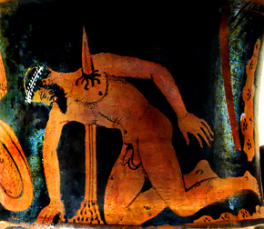 The mythic Ajax falling on his sword