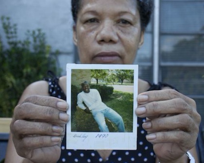 Bradley Ballard and his mother