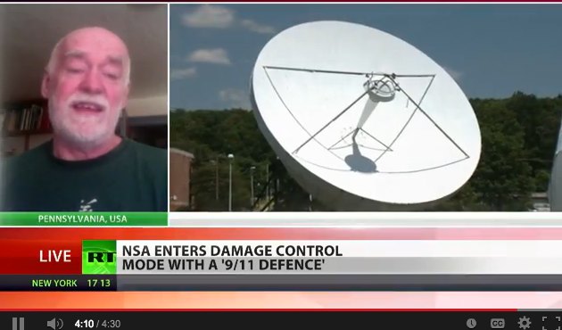 Hear Dave on RT-TV today, walking about the possibility NSA spying on leaders is about blackmail (click on the image)