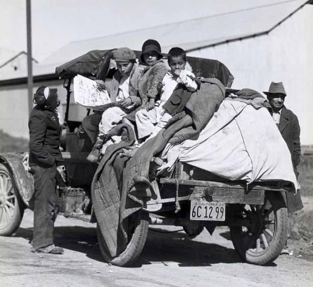 Dust Bowl migrants in California during the Great Depression