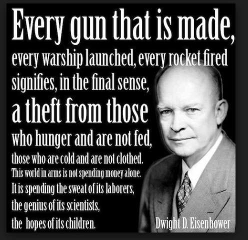 President Eisenhower's warning about what he called the military-industrial-complex