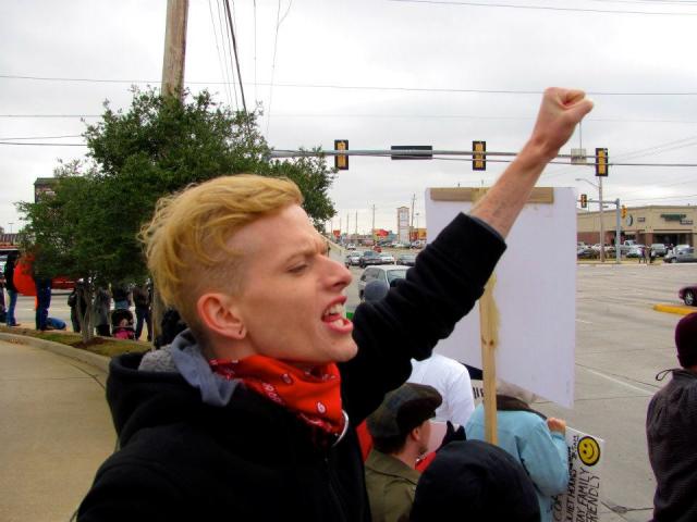 Occupy OKC's Jay Vehige, aka Jay Fox (photos by Jay Vehige)