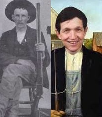 Johnse Hatfield, circa 1882 and 2012, hated by both sides