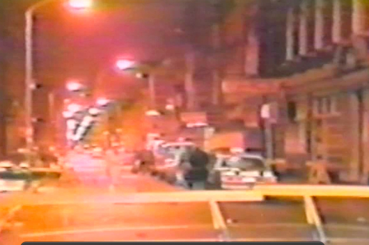 Filmmaker Ted Passon just discovered this footage of the shooting scene in a local ABC Channel 6 archive, with no taxi.