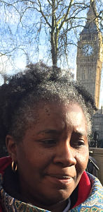 Patricia Brown outside Supreme Court after historic ruling. LBW Photo