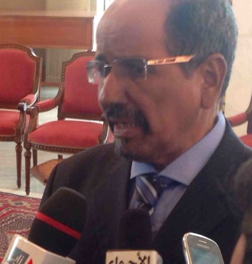 Mohammed Abdelaziz, president of the Western Sahara, and head of movement engaged in Africa's last anti-colonial struggle