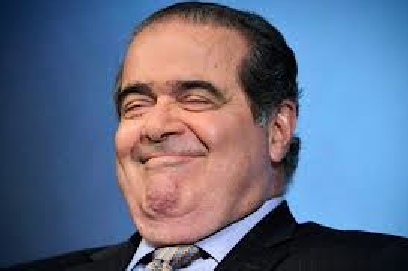 Justice Antonin Scalia, the intellectual light-weight who anchors the right-wing of the Supreme Court