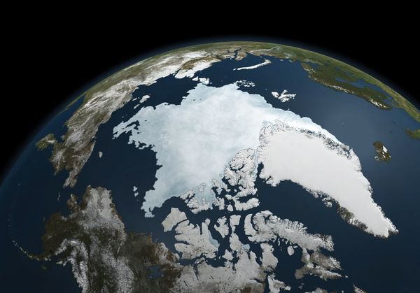  What's Left of the North Polar ice sheet (not all the actual green around the edge of Greenland)