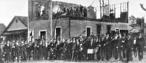 Wilmington insurrectionists burn building of black owned Daily Record newspaper.