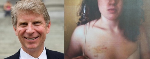 Manhattan DA Cyrus Vance, Wall Street's defender, and Cicely McMillan, displaying the bruise caused by a policeman grabbing her
