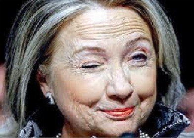 Why's Hilllary Clinton winking?